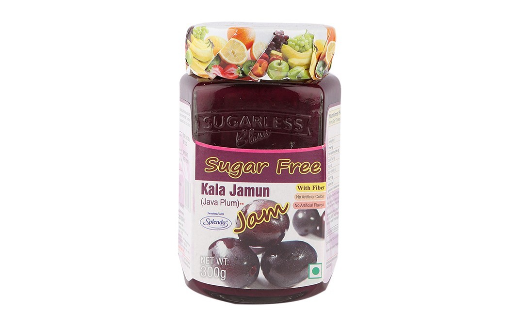Sugarless Bliss Sugar Free Kala Jamun Jam    Glass Jar  300 grams